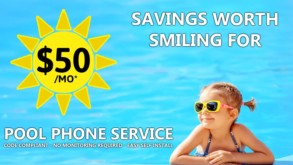 Community pool area - emergency communication system for pool safety